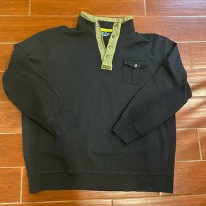 Men’s Polo Ralph Lauren Black Snap/Zipper Sweater
